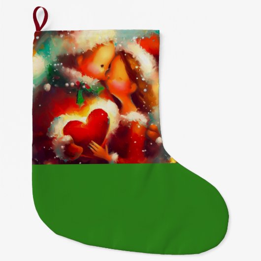 Kerstliefde 3 grote kerstsok (Voorkant)