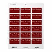Kerstliefde Aangepast Elegant Retouradres Etiket (Full Sheet)