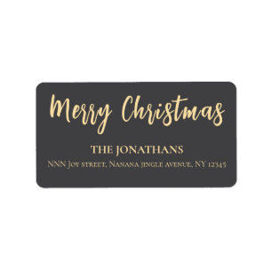 Kerstliefde Aangepast Elegant Retouradres Etiket