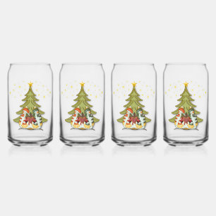 kerstliefde blikvorm glas