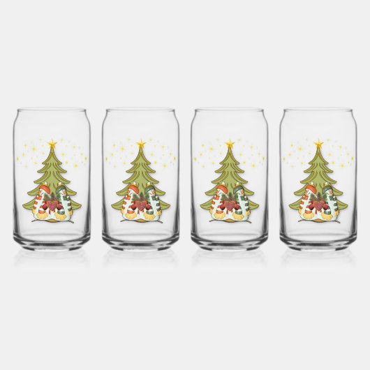 kerstliefde blikvorm glas (Voorkant)