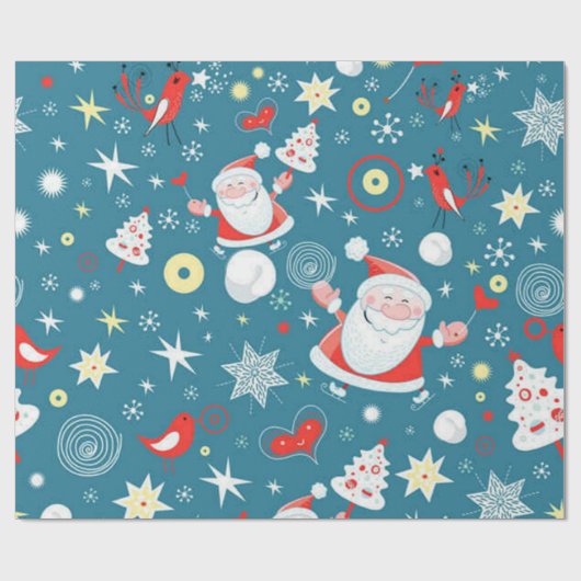 kerstliefde cadeaupapier (Vlak)