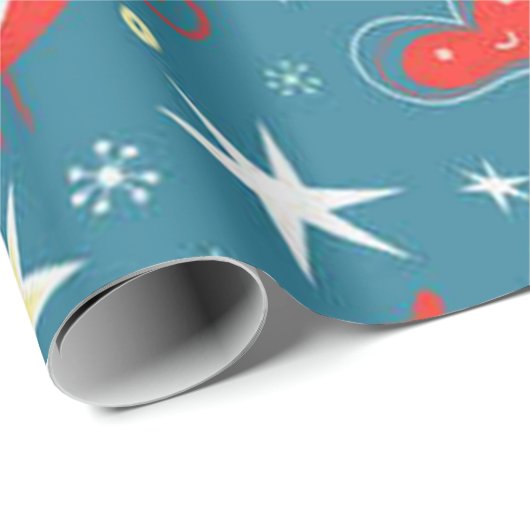 kerstliefde cadeaupapier (Rol Hoek)