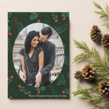 Kerstliefde Couple Foto Green Mistletoe Leaf