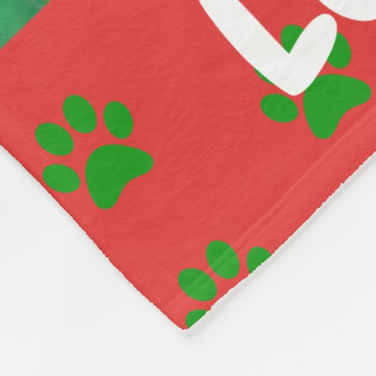 Kerstliefde Dog Cat Dad Pet Photo Fleece Deken (Hoek)