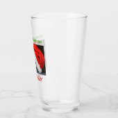 Kerstliefde Dog Papa Pet Foto Beer Pint Glas (Links)