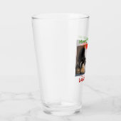 Kerstliefde Dog Papa Pet Foto Beer Pint Glas (Rechts)