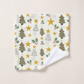 Kerstliefde en vreugde bad handdoek (Wasdoekje)