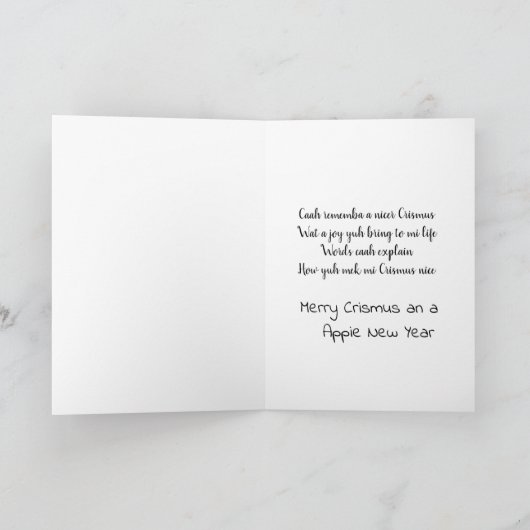 kerstliefde feestdagen kaart (Binnen)