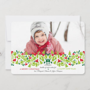Kerstliefde Foto Vakantiekaart Feestdagenkaart