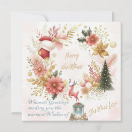 Kerstliefde & Hartelijke Groeten Kerstkaart