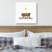 Kerstliefde is omlaag gegaan canvas afdruk (Insitu (Slaapkamer))