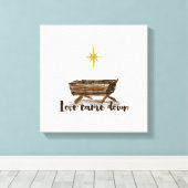 Kerstliefde is omlaag gegaan canvas afdruk (Insitu (Houten vloer))