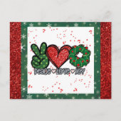 Kerstliefde Joy Briefkaart (Voorkant)