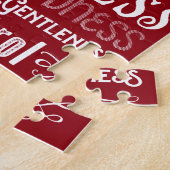 Kerstliefde Joy Fruit of the Spirit Typografie Legpuzzel (Zijkant)