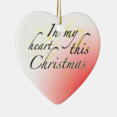 kerstliefde keramisch ornament (Rechts)
