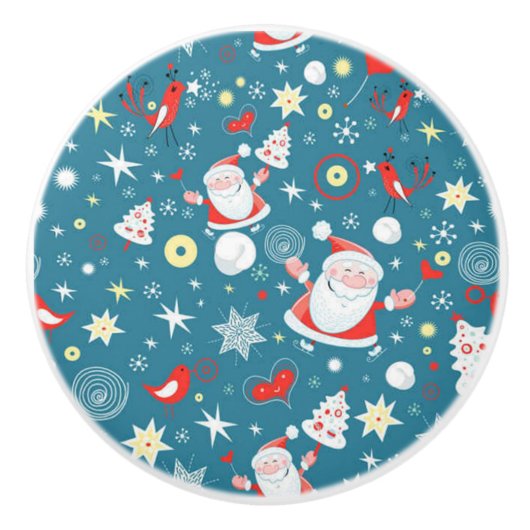 kerstliefde keramische knop (Voorkant)