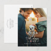 Kerstliefde kerstkaart briefkaart (Voorkant / Achterkant)