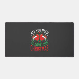 Kerstliefde Kerstman Hoed Typografie Bureaumat