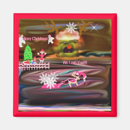 Kerstliefde magneet (Voorkant)