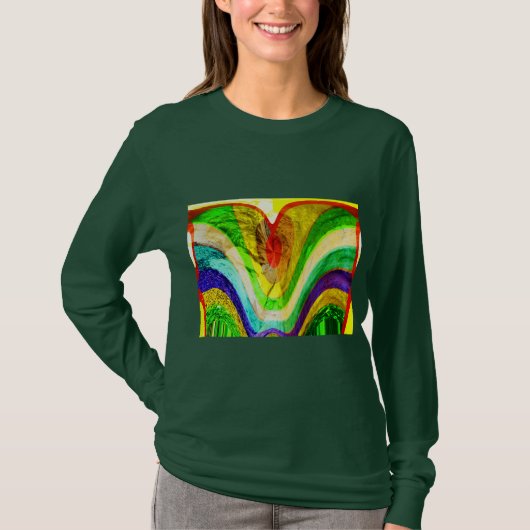 Kerstliefde mode kunst kunst kunst kunst t-shirt (Voorkant)