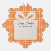 Kerstliefde Moderne Typografie Persoonlijk  Ornament Kaart (Achterkant)