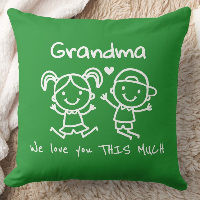 Kerstliefde Oma Leuk Grafisch Cadeau Kussen (Creator heeft geüpload)