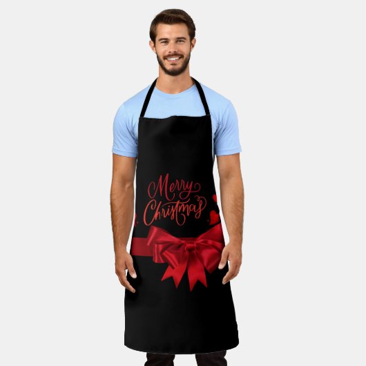 kerstliefde schort (Gedragen)