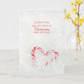 Kerstliefde snoepriethart kaart (Gele Bloem)