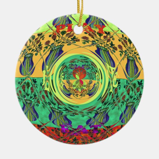 Kerstliefde spelen Hakuna Matata Color.png Keramisch Ornament (Voorkant)