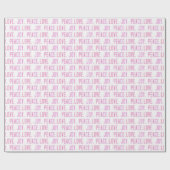 Kerstliefde vreugde Wrapping Paper Cadeaupapier (Vlak)