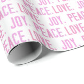 Kerstliefde vreugde Wrapping Paper Cadeaupapier (Rol Hoek)