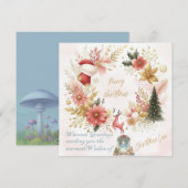 Kerstliefde & Warmste Groeten Kerstkaart (Voorkant / Achterkant)