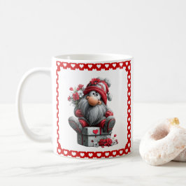 Kerstliefdesboodschapper Kabouter "Hart en Cadeaus Koffiemok