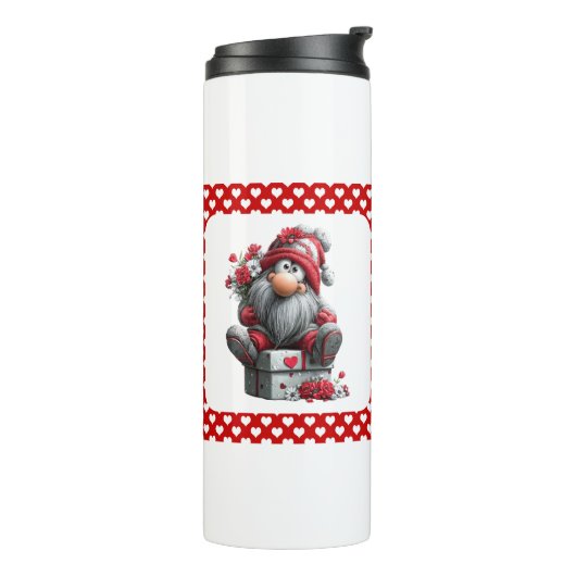 Kerstliefdesboodschapper Kabouter Thermosbeker (Gedraaid links)