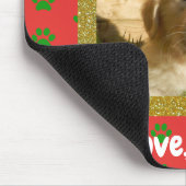 kerstliefdeskat Dog Papa Pet Foto Muismat (Hoek)