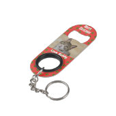 Kerstliefdeskattepapier Pet foto Mini Flessenopener (Achterkant Gekanteld)