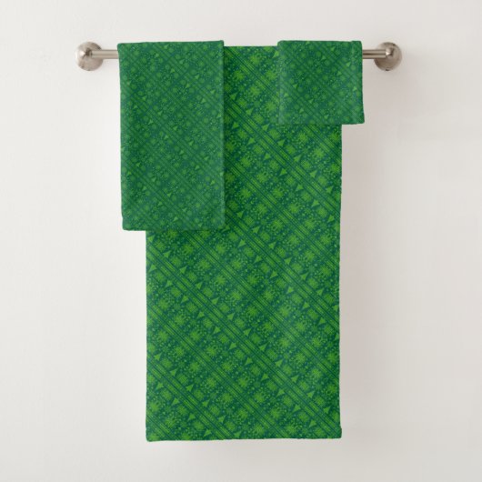 Kerstliefhebber Kruissteekpatroon Sampler Ontwerp Bad Handdoek (Insitu)