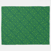 Kerstliefhebber Kruissteekpatroon Sampler Ontwerp Fleece Deken (Voorkant (Horizontaal))