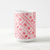 Kerstliefhebber Kruissteekpatroon Sampler Ontwerp Koffiemok (Center)