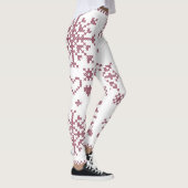 Kerstliefhebber Kruissteekpatroon Sampler Ontwerp Leggings (Rechts)