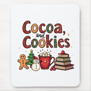 Kerstliefhebbers van Cacao en Koekjes Muismat
