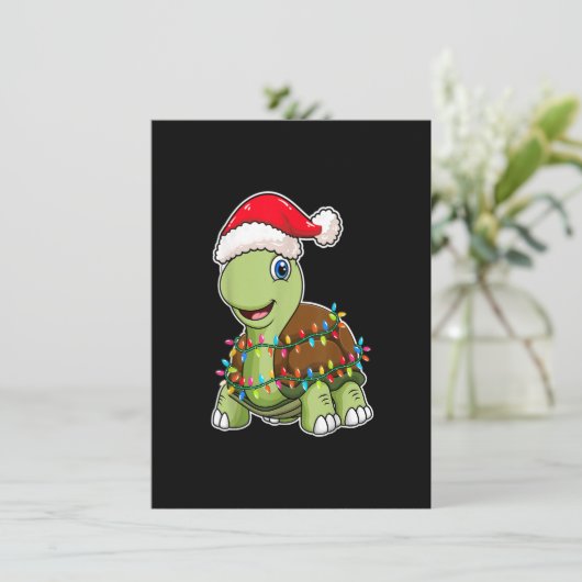 Kerstlieren die Pet met kersttaarten dragen - Zee  Kaart (Staand voorkant)