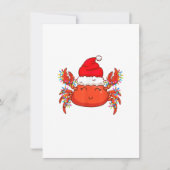 Kerstlieren met Pet met kerstmis - Kute krab Kaart (Voorkant)