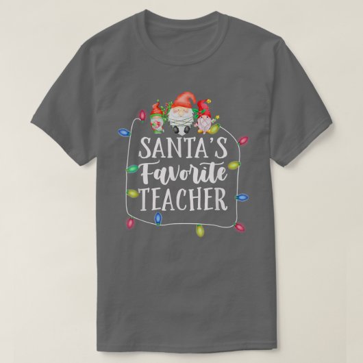 Kerstlieren van kerstlieden E T-shirt (Design voorkant)