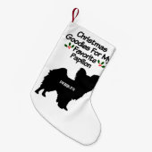 Kerstlievelingshond Papillon Kleine Kerstsok (Voorkant (Hangend))
