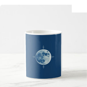 Kerstlijn Kunstmok - Ijsblauw en Zilver Koffiemok