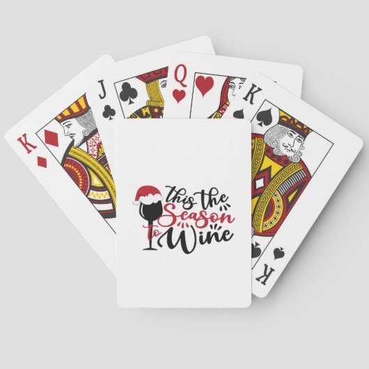 Kerstlijnen Abstract Merchandise Pokerkaarten (Achterkant)