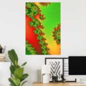 Kerstlijnenposter Poster (Thuiskantoor)