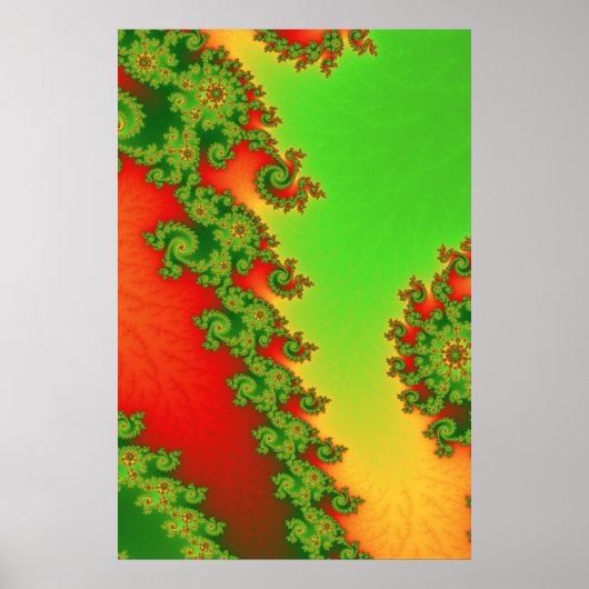 Kerstlijnenposter Poster (Voorkant)